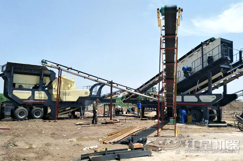 運行中的破碎生產線 運行中的破碎生產線