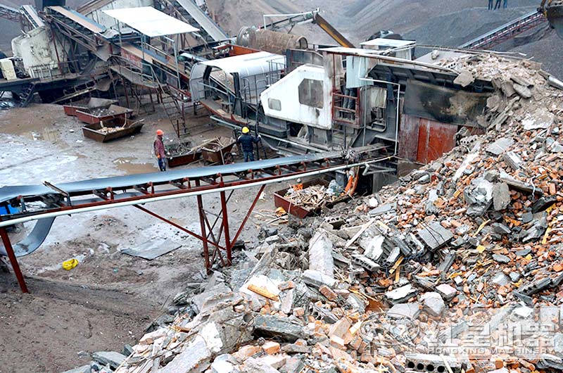 河南新鄉(xiāng)建筑垃圾現場