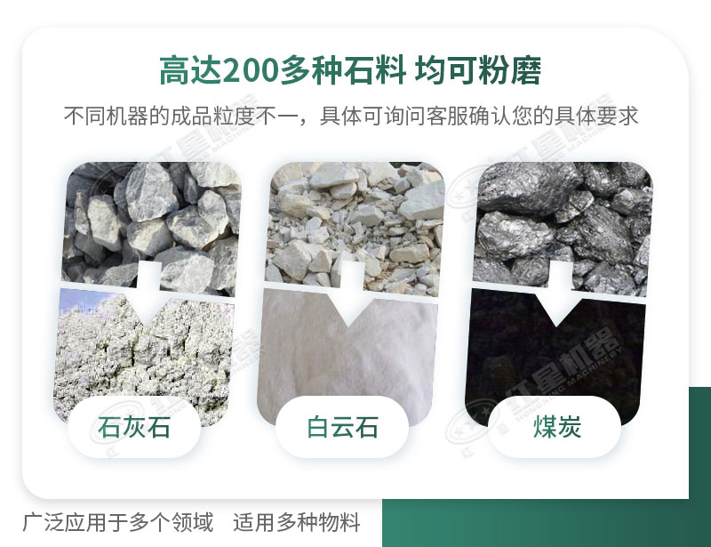 開(kāi)廠如何選擇磨粉機(jī)型號(hào)？磨粉碎機(jī)有哪些型號(hào)？