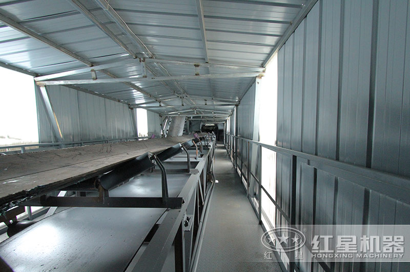 室內封閉生產(chǎn)物料輸送現(xiàn)場