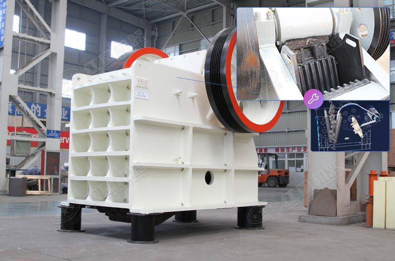 老虎口破碎機進料口細(xì)節(jié)展示