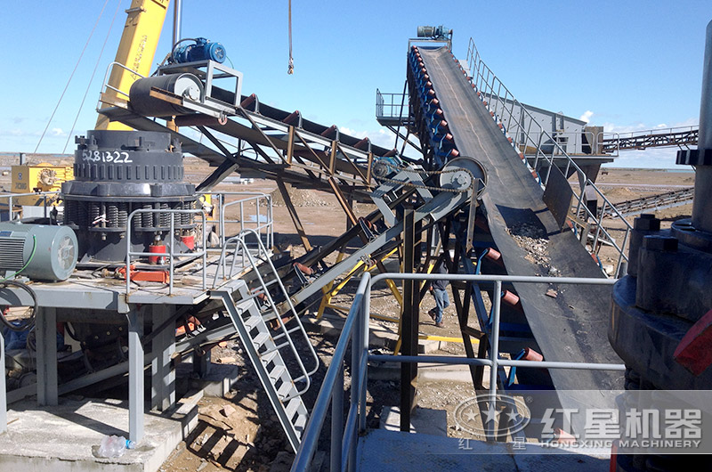 1750圓錐破碎機生產現場