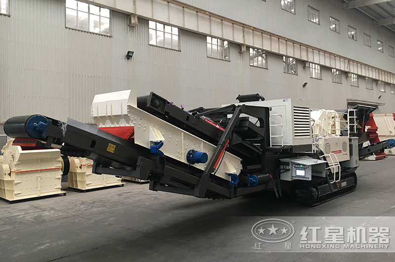 移動式煤矸石制砂設(shè)備，移動式破碎站