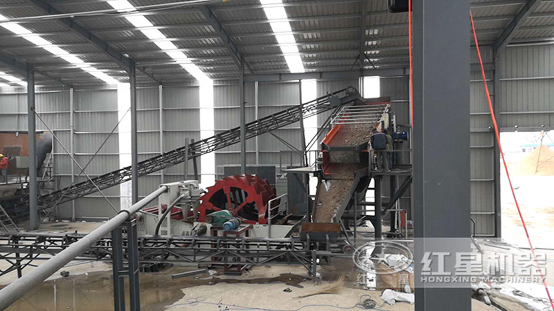 洗砂廠增設(shè)洗砂環(huán)節(jié)，現(xiàn)場實(shí)拍