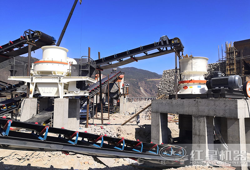 單缸圓錐破適合破碎硬料，HVI制砂機節(jié)能