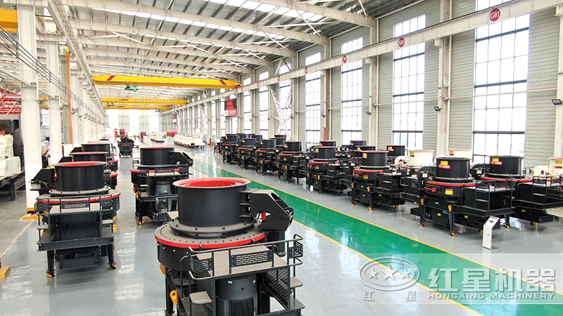 花崗巖石子粉碎機(jī)、制砂機(jī)車間現(xiàn)貨